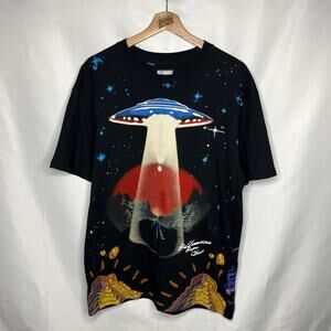 Billionaire Boys Club BBC Pharrell UFO Arrival Astronaut All Over Print Tee M